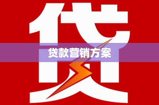 大余贷款营销方案
