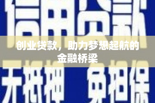沙坪坝创业贷款，助力梦想起航的金融桥梁