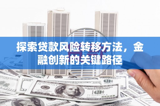 青河探索贷款风险转移方法，金融创新的关键路径