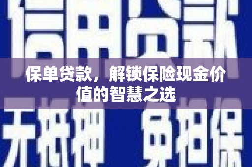 修水保单贷款，解锁保险现金价值的智慧之选