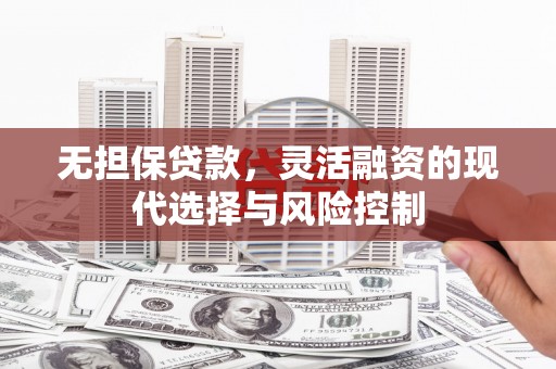 昌都无担保贷款，灵活融资的现代选择与风险控制