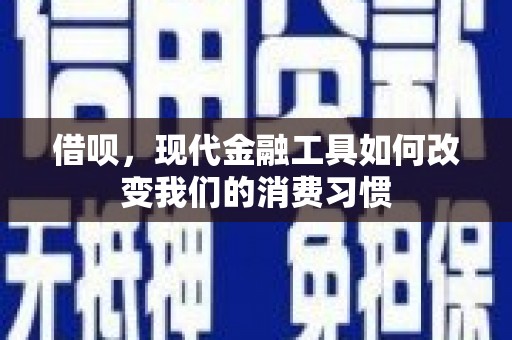 浑源借呗，现代金融工具如何改变我们的消费习惯
