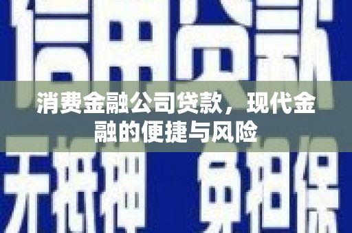 邗江消费金融公司贷款，现代金融的便捷与风险